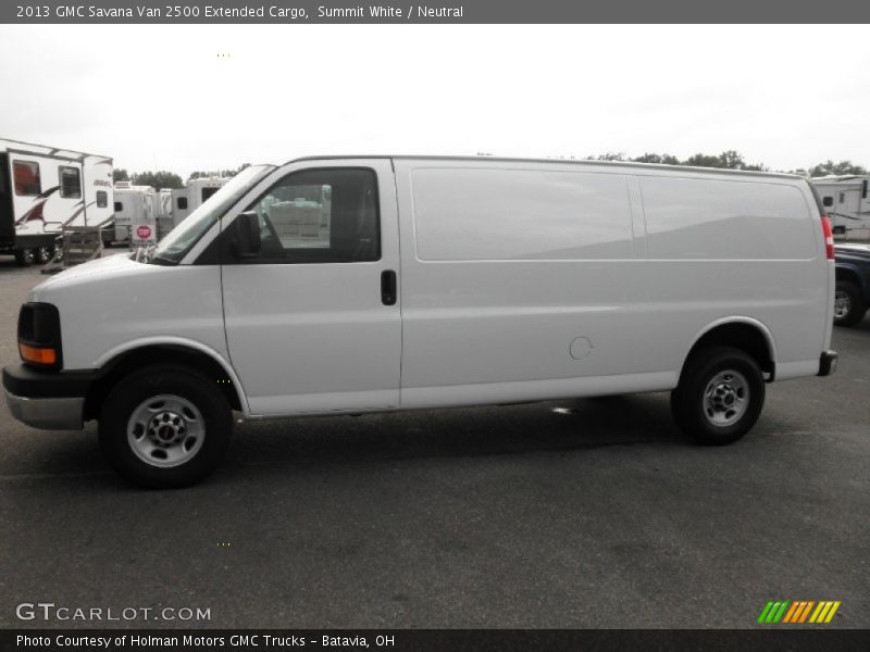 Summit White / Neutral 2013 GMC Savana Van 2500 Extended Cargo