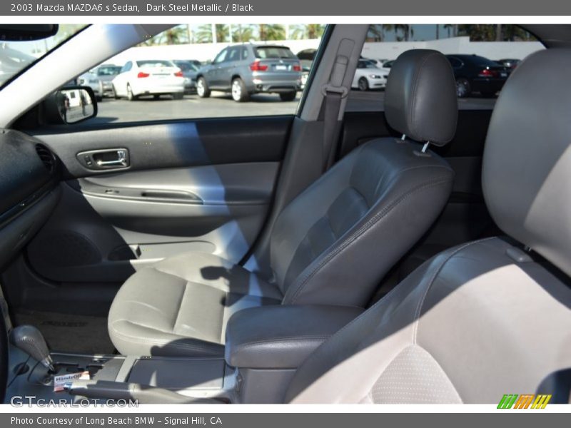 Dark Steel Metallic / Black 2003 Mazda MAZDA6 s Sedan