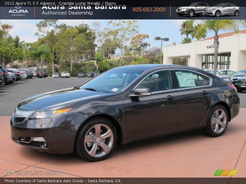 Graphite Luster Metallic / Ebony 2012 Acura TL 3.5 Advance