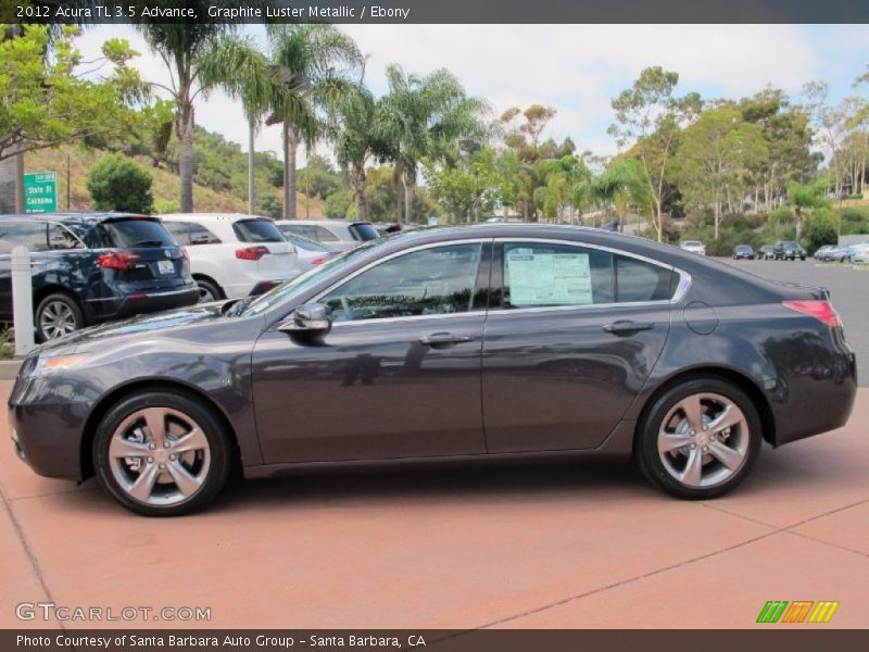 Graphite Luster Metallic / Ebony 2012 Acura TL 3.5 Advance
