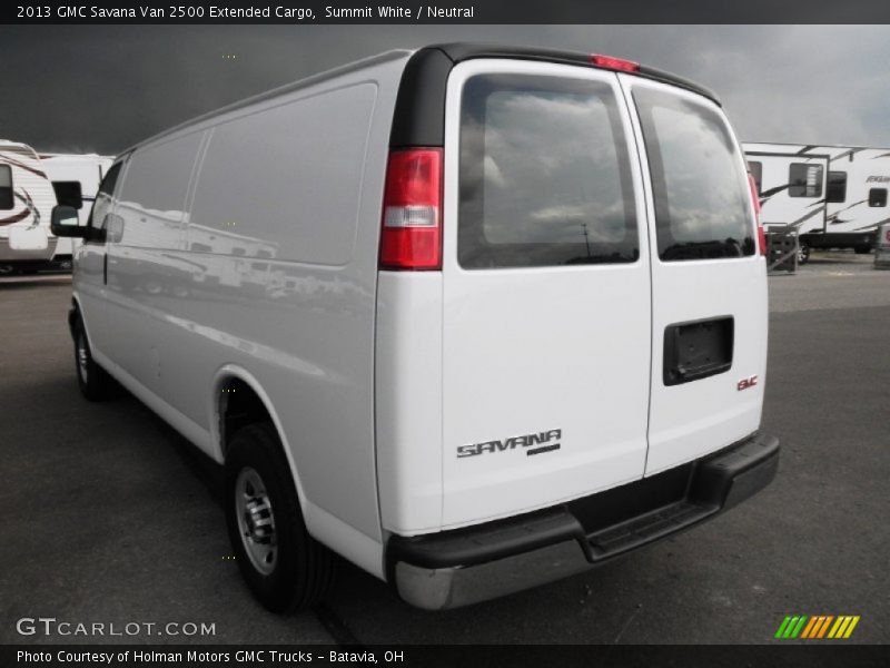 Summit White / Neutral 2013 GMC Savana Van 2500 Extended Cargo