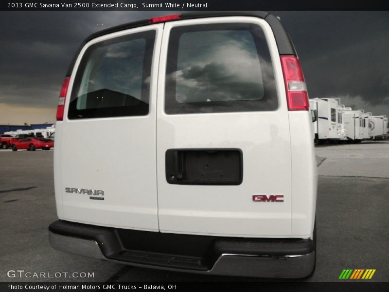Summit White / Neutral 2013 GMC Savana Van 2500 Extended Cargo