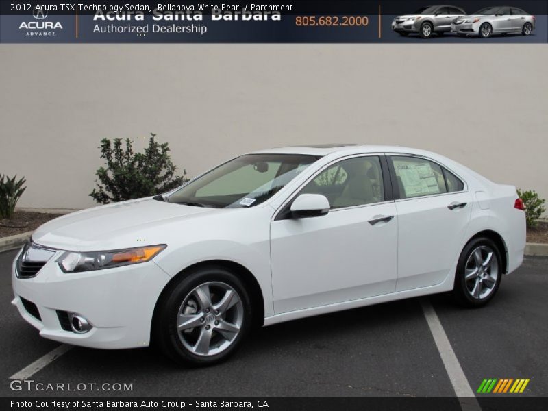 Bellanova White Pearl / Parchment 2012 Acura TSX Technology Sedan