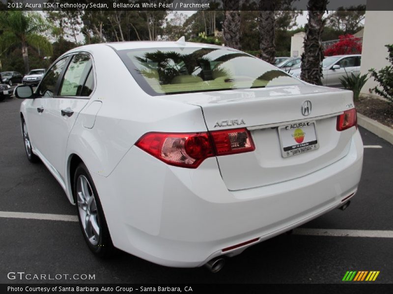 Bellanova White Pearl / Parchment 2012 Acura TSX Technology Sedan