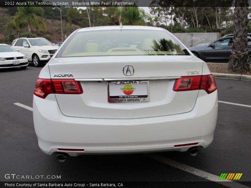 Bellanova White Pearl / Parchment 2012 Acura TSX Technology Sedan