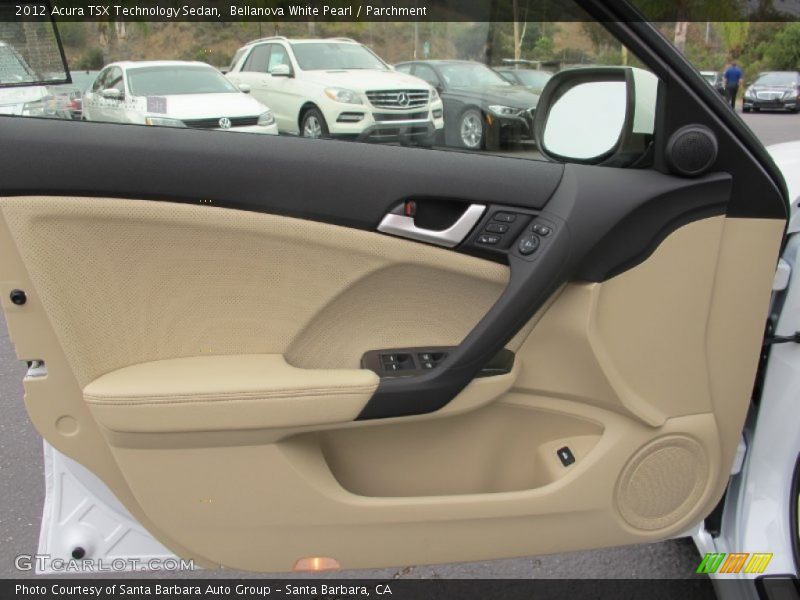 Bellanova White Pearl / Parchment 2012 Acura TSX Technology Sedan