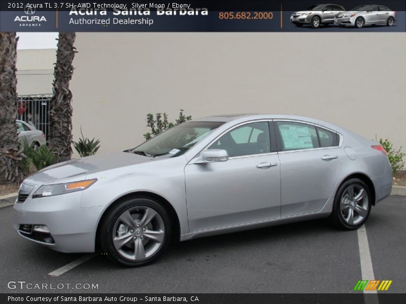 Silver Moon / Ebony 2012 Acura TL 3.7 SH-AWD Technology