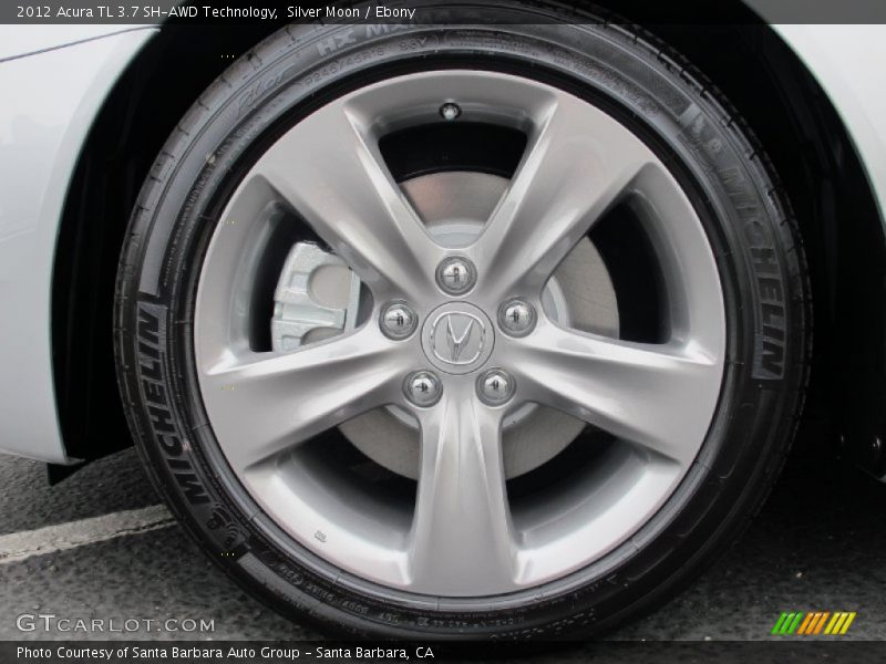 Silver Moon / Ebony 2012 Acura TL 3.7 SH-AWD Technology