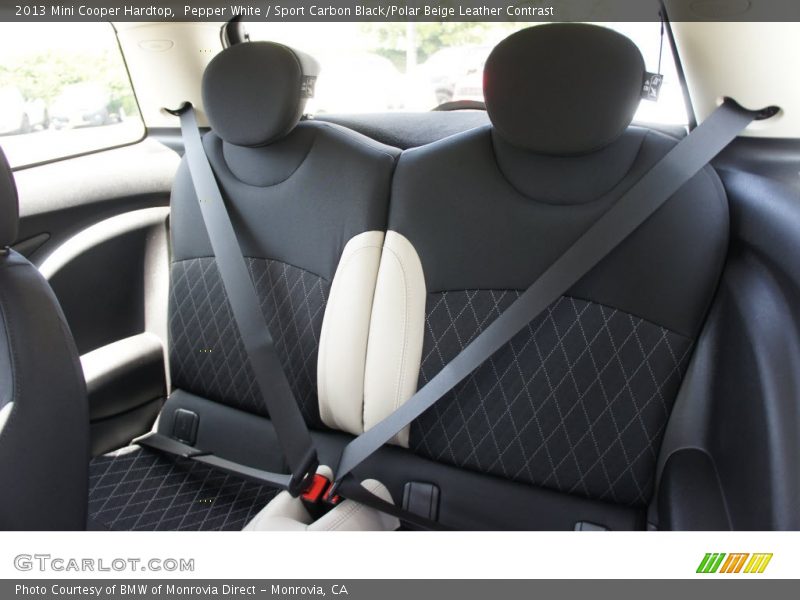  2013 Cooper Hardtop Sport Carbon Black/Polar Beige Leather Contrast Interior