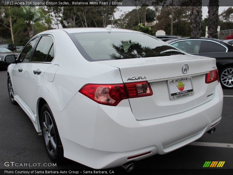 Bellanova White Pearl / Ebony 2012 Acura TSX Special Edition Sedan