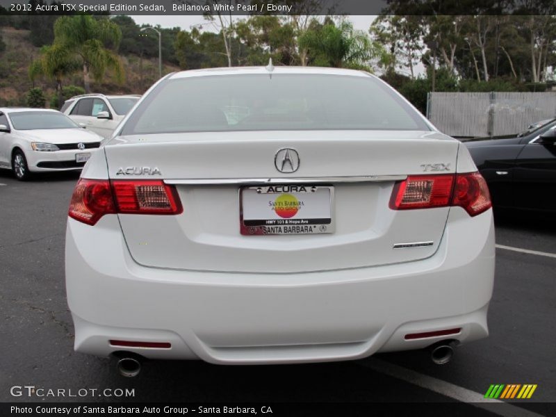 Bellanova White Pearl / Ebony 2012 Acura TSX Special Edition Sedan