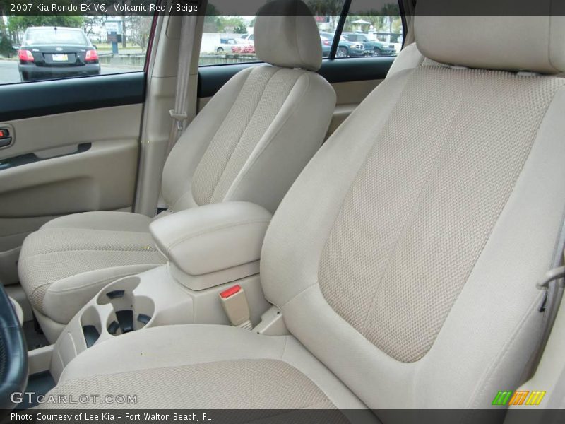 Volcanic Red / Beige 2007 Kia Rondo EX V6