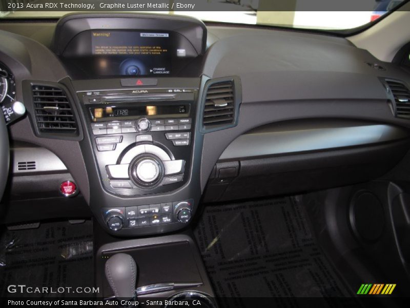 Graphite Luster Metallic / Ebony 2013 Acura RDX Technology
