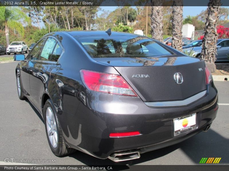 Graphite Luster Metallic / Ebony 2012 Acura TL 3.5
