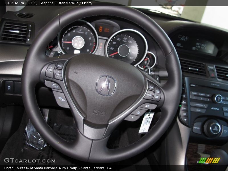 Graphite Luster Metallic / Ebony 2012 Acura TL 3.5