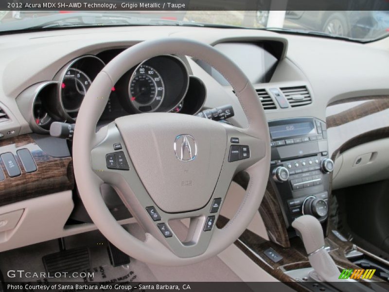 Grigio Metallic / Taupe 2012 Acura MDX SH-AWD Technology