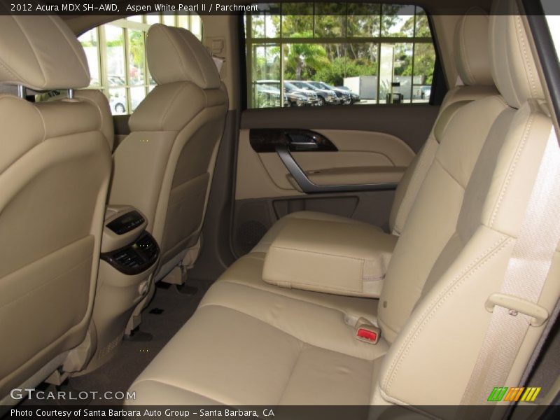 Aspen White Pearl II / Parchment 2012 Acura MDX SH-AWD