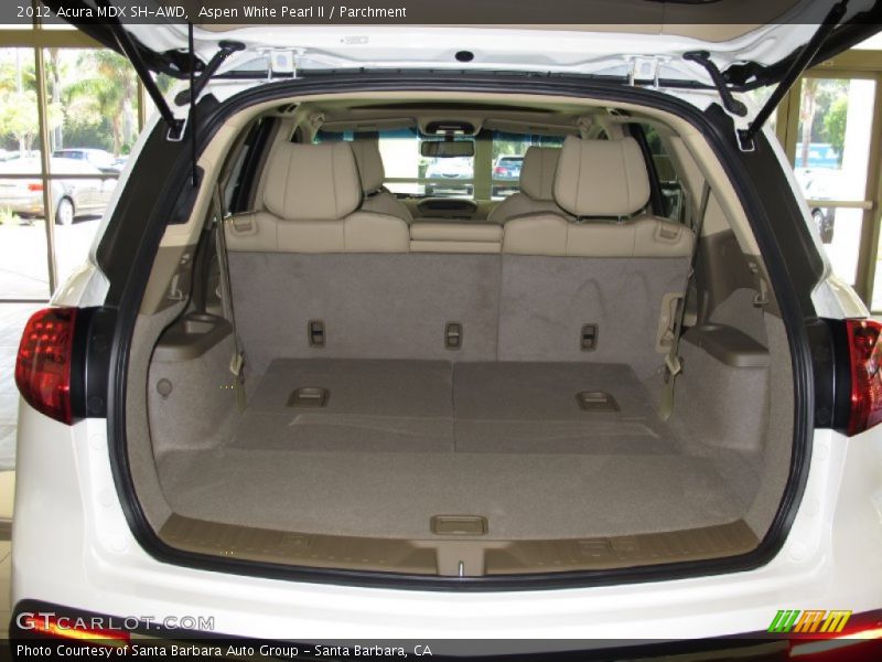 Aspen White Pearl II / Parchment 2012 Acura MDX SH-AWD