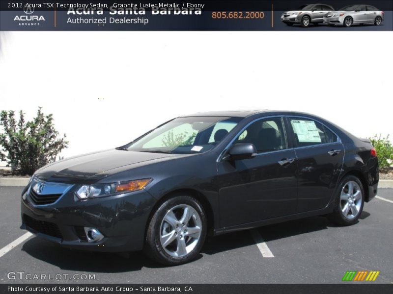 Graphite Luster Metallic / Ebony 2012 Acura TSX Technology Sedan