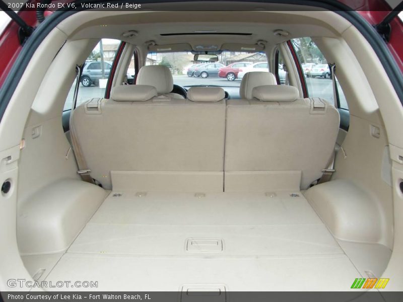 Volcanic Red / Beige 2007 Kia Rondo EX V6
