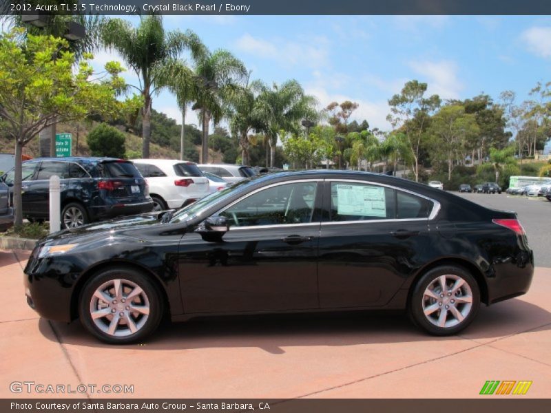 Crystal Black Pearl / Ebony 2012 Acura TL 3.5 Technology