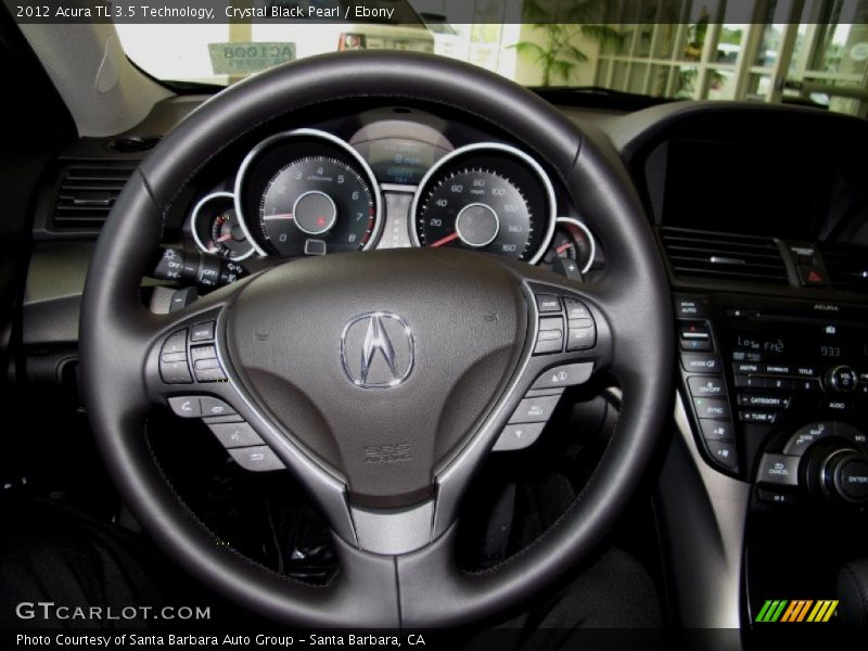 Crystal Black Pearl / Ebony 2012 Acura TL 3.5 Technology