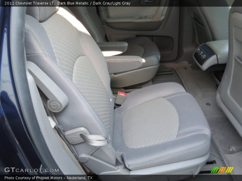 Dark Blue Metallic / Dark Gray/Light Gray 2011 Chevrolet Traverse LT