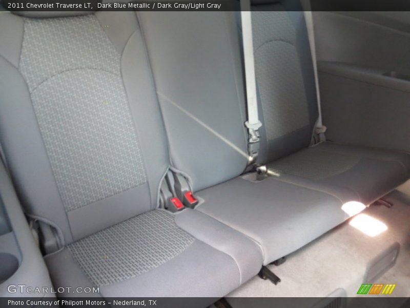Dark Blue Metallic / Dark Gray/Light Gray 2011 Chevrolet Traverse LT