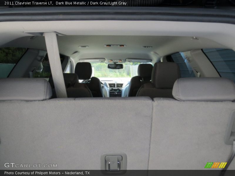 Dark Blue Metallic / Dark Gray/Light Gray 2011 Chevrolet Traverse LT