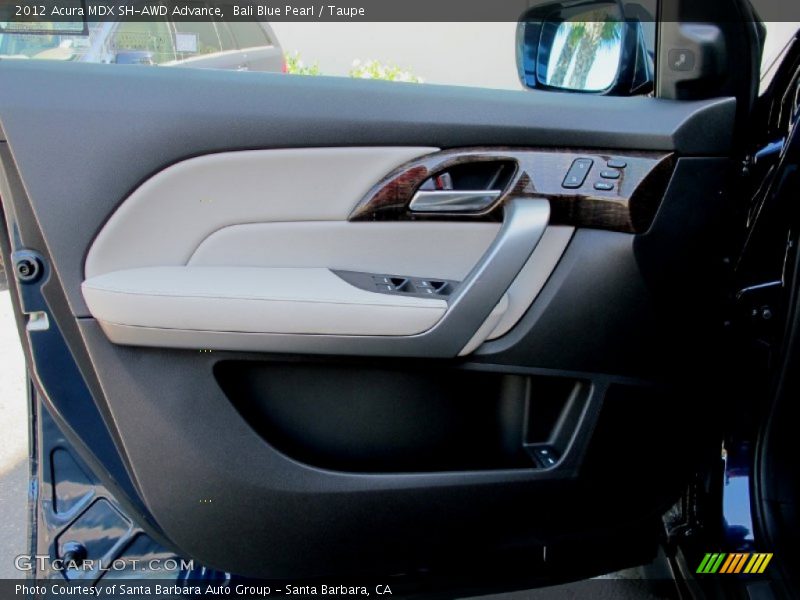 Bali Blue Pearl / Taupe 2012 Acura MDX SH-AWD Advance
