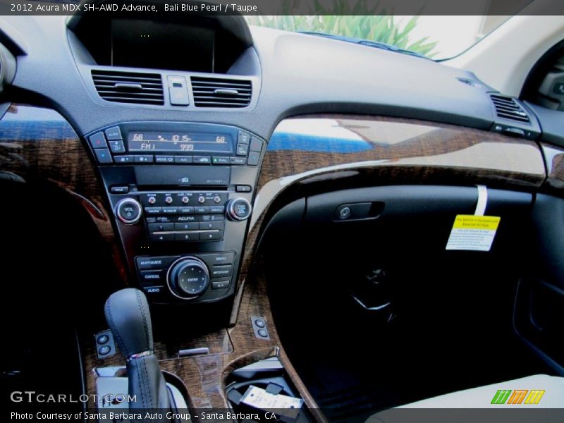 Bali Blue Pearl / Taupe 2012 Acura MDX SH-AWD Advance