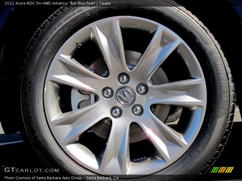 Bali Blue Pearl / Taupe 2012 Acura MDX SH-AWD Advance