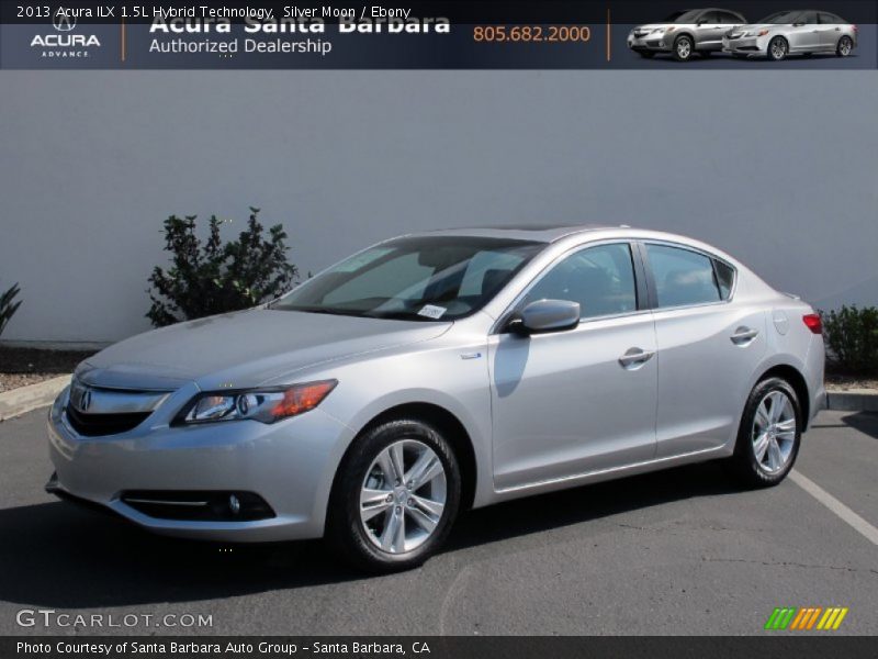 Silver Moon / Ebony 2013 Acura ILX 1.5L Hybrid Technology