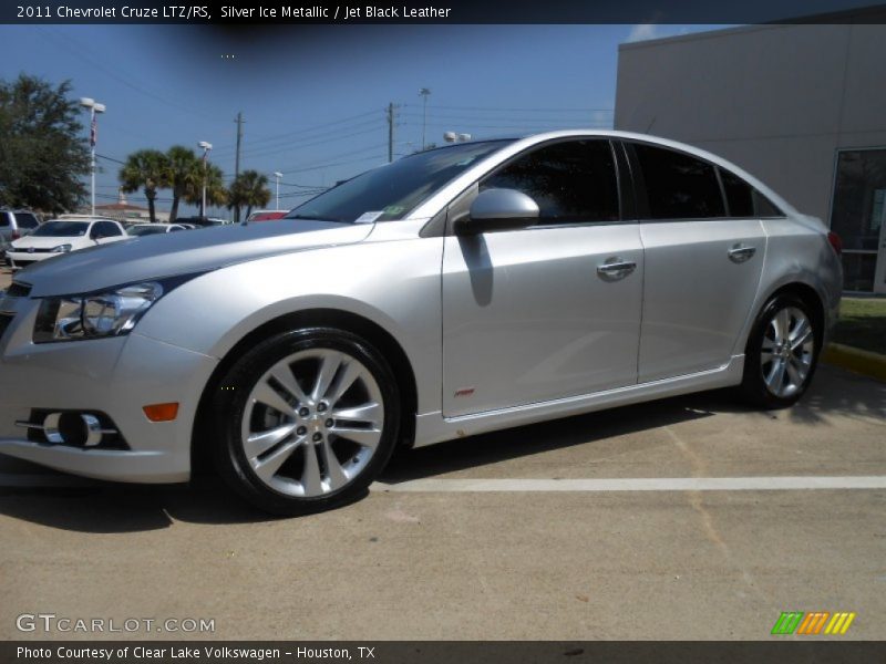 Silver Ice Metallic / Jet Black Leather 2011 Chevrolet Cruze LTZ/RS