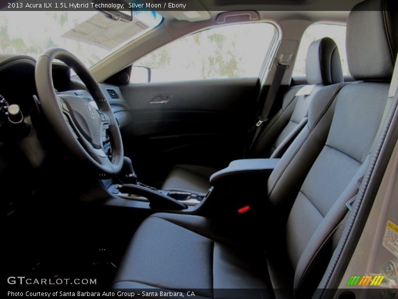 Front Seat of 2013 ILX 1.5L Hybrid Technology