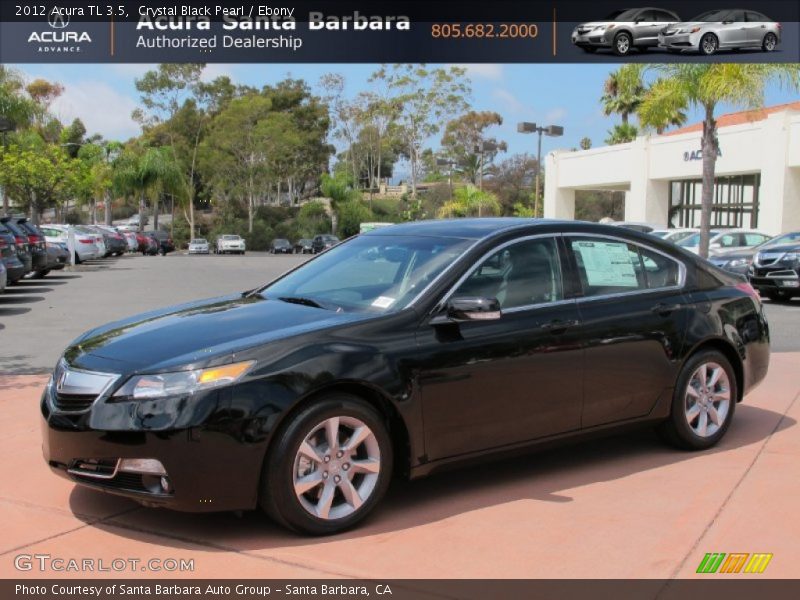 Crystal Black Pearl / Ebony 2012 Acura TL 3.5