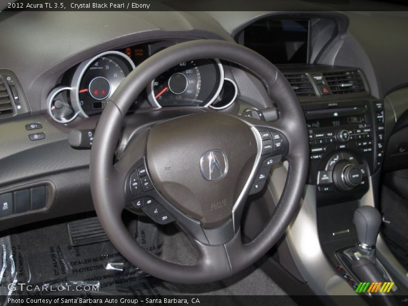 Crystal Black Pearl / Ebony 2012 Acura TL 3.5