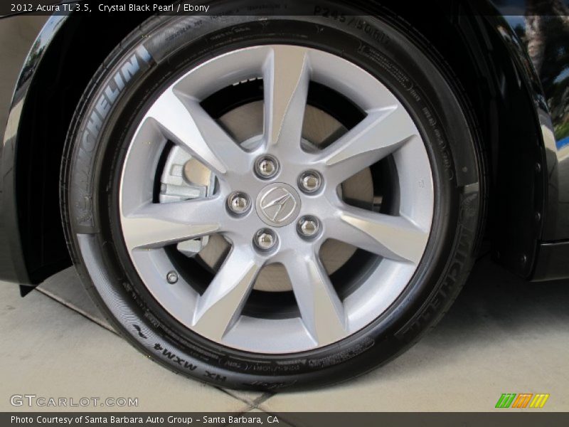 Crystal Black Pearl / Ebony 2012 Acura TL 3.5