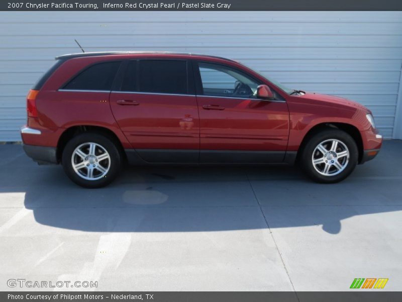 Inferno Red Crystal Pearl / Pastel Slate Gray 2007 Chrysler Pacifica Touring