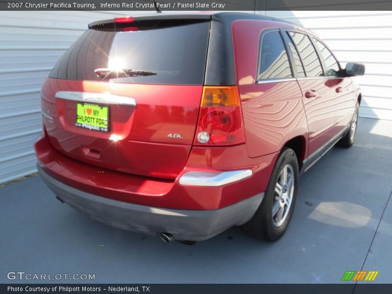 Inferno Red Crystal Pearl / Pastel Slate Gray 2007 Chrysler Pacifica Touring
