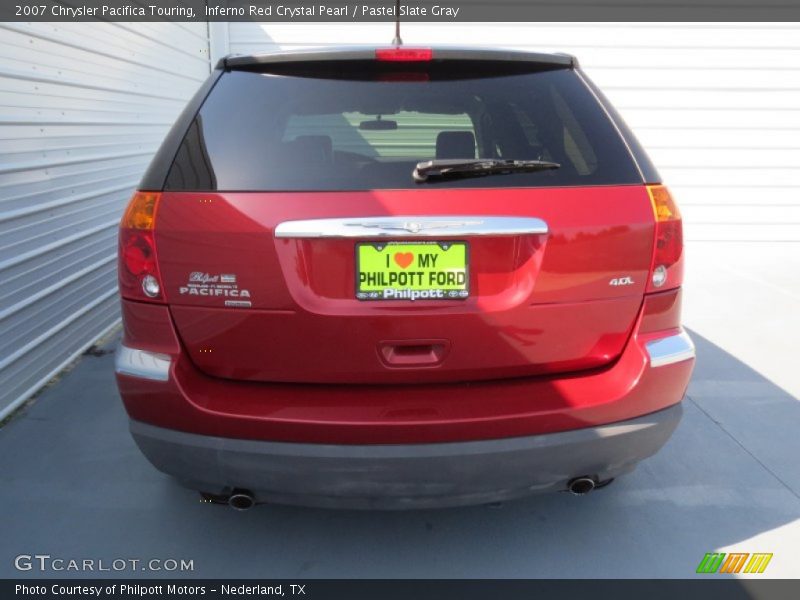 Inferno Red Crystal Pearl / Pastel Slate Gray 2007 Chrysler Pacifica Touring