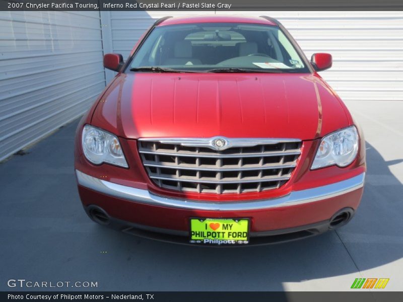 Inferno Red Crystal Pearl / Pastel Slate Gray 2007 Chrysler Pacifica Touring
