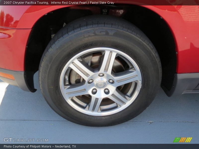 Inferno Red Crystal Pearl / Pastel Slate Gray 2007 Chrysler Pacifica Touring