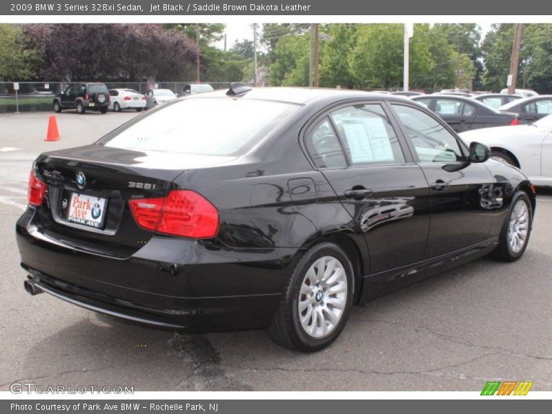 Jet Black / Saddle Brown Dakota Leather 2009 BMW 3 Series 328xi Sedan