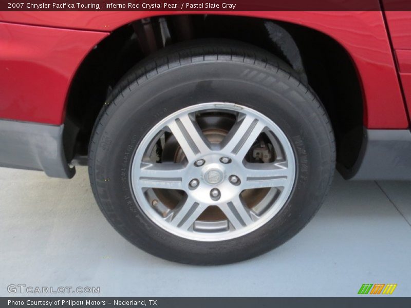 Inferno Red Crystal Pearl / Pastel Slate Gray 2007 Chrysler Pacifica Touring
