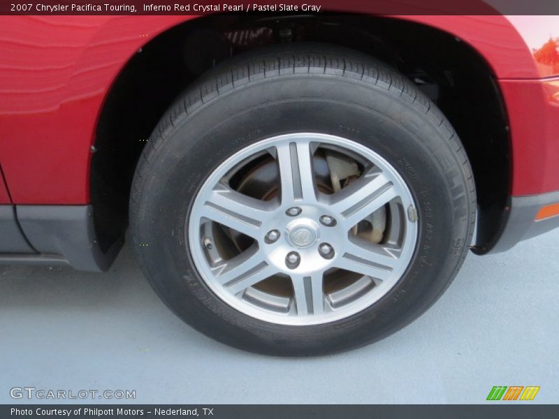Inferno Red Crystal Pearl / Pastel Slate Gray 2007 Chrysler Pacifica Touring
