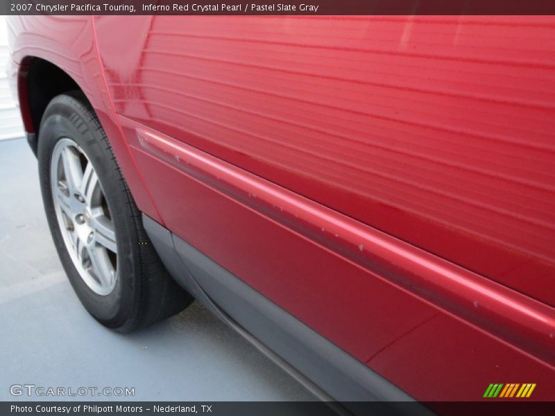 Inferno Red Crystal Pearl / Pastel Slate Gray 2007 Chrysler Pacifica Touring