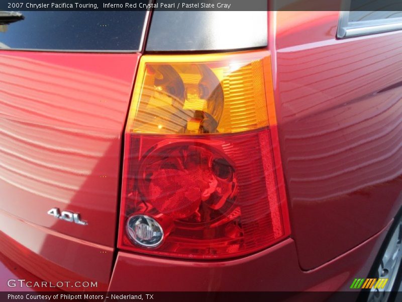 Inferno Red Crystal Pearl / Pastel Slate Gray 2007 Chrysler Pacifica Touring