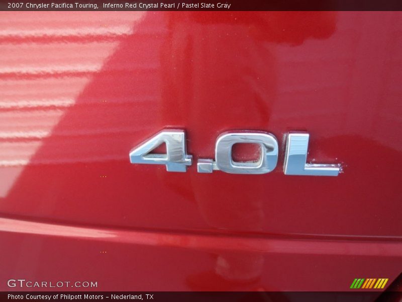 Inferno Red Crystal Pearl / Pastel Slate Gray 2007 Chrysler Pacifica Touring
