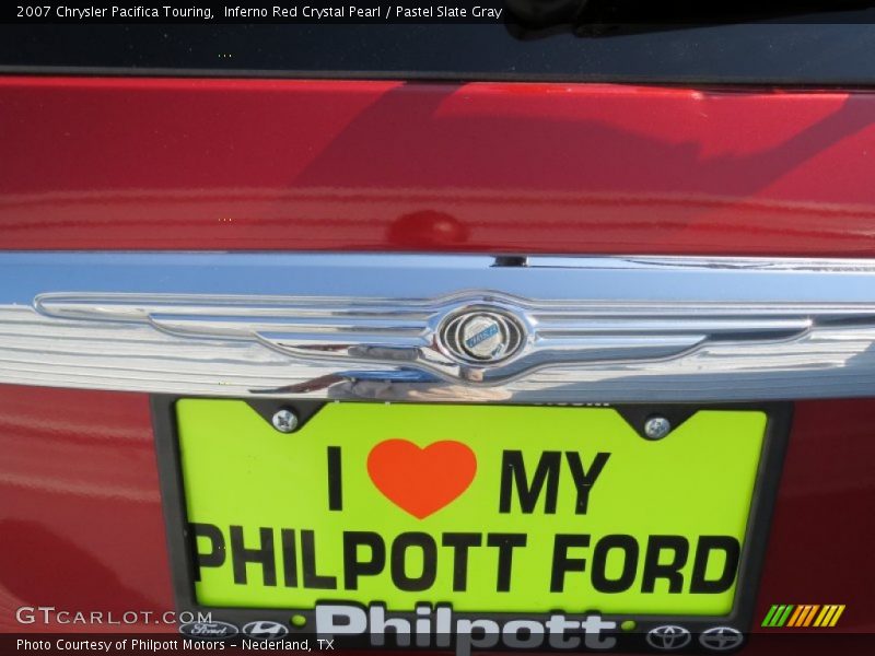 Inferno Red Crystal Pearl / Pastel Slate Gray 2007 Chrysler Pacifica Touring